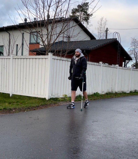 Kuvassa potilastarinan päähenkilö Markus.